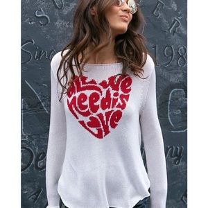 Wooden Ships “ All you need is love” Sweater